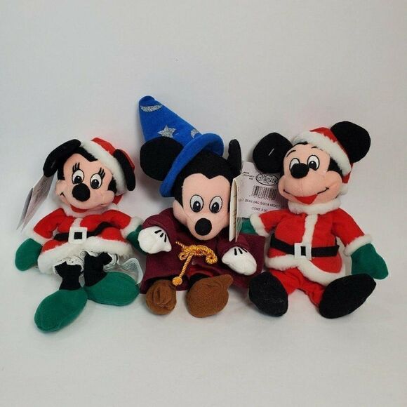 3 - Mickey Minnie Beanies - Santa & Mrs. Claus, So - Picture 1 of 7